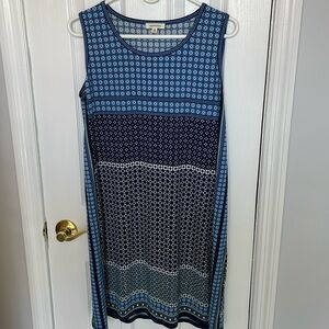 Max Studio Geometric Patterned Shift Dress